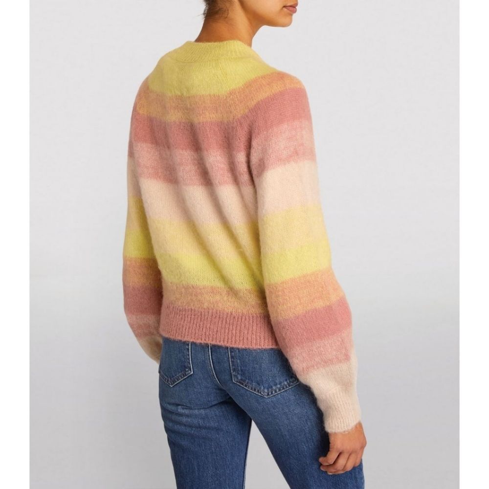 Maje Mohair Millao Striped Sweater - Picture 3 of 15